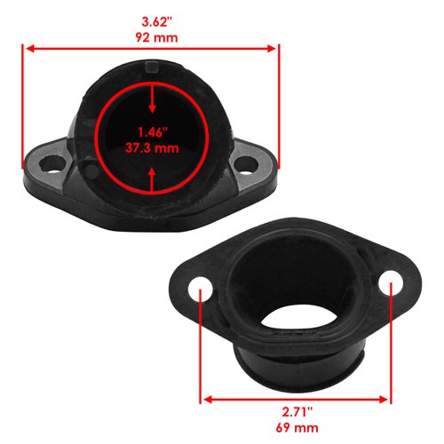 Caltric Intake Manifold Carburetor Boot Compatible with Polaris Ranger 500 4X4 2004-2007