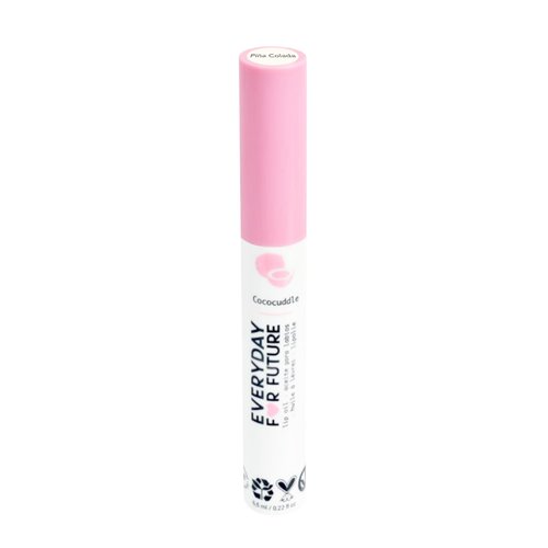 EVERYDAY FOR FUTURE Coconut Lip Oil | Clear Transparent Lip Treatment with Coconut Oil | Moisturizing Lip Oil | Vegan & Cruelty Free Lip Oil | 99% Natural Lip Oil | Piña Colada 5 ml (Transparent)