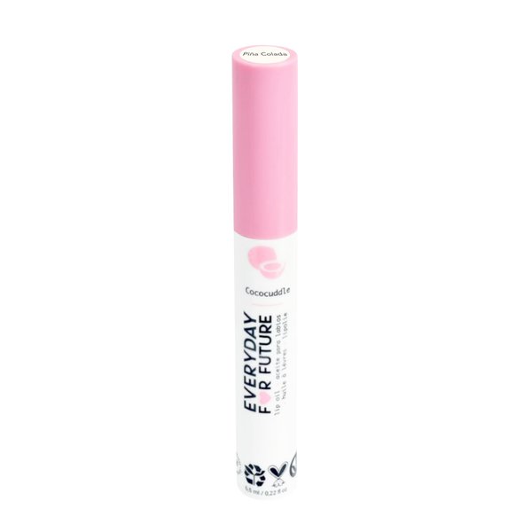 EVERYDAY FOR FUTURE Coconut Lip Oil | Clear Transparent Lip Treatment with Coconut Oil | Moisturizing Lip Oil | Vegan & Cruelty Free Lip Oil | 99% Natural Lip Oil | Piña Colada 5 ml (Transparent)