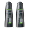 Dove Men+Care Fortifying 2 in 1 Shampoo and Conditioner, Fresh and Clean for Normal to Oily Hair with Caffeine and Menthol to Help Strengthen & Nourish Hair, 12 fl oz, Pack of 2