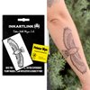 INKARTLINK Temporary Tattoos, Semi Permanent Tattoos Adult Art Designs Waterproof Temporary Tattoos Party Favors Tattoo Stickers Realistic, No Adhesive, Lasts 1-2 Weeks (Eagle with wings spread)
