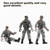 US Army Men and SWAT Team Toy Soldiers Action Figures with Military Weapons Accessories for Kids Boys Girls,12Pcs