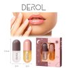 DEROL Lip Plumper by Vafee, Natural Lip Plumper and Lip Care Serum, Lip Enhancer for Fuller, Lip Mask, Beautiful Fuller, Hydrating & Reduce Fine Lines 5.5ML (Day& Night)