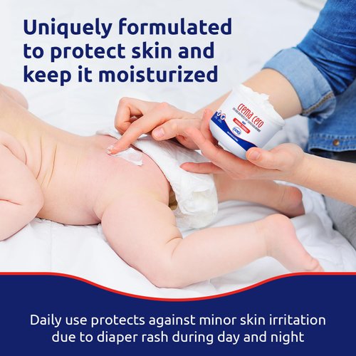 Crema Cero Diaper Rash Cream for Baby With Zinc Oxide – High-Strength Diaper Cream for Quick Relief and Protection – Hydrating and Soothing Baby Balm – 8.5 oz
