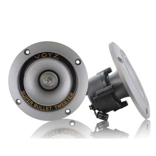 VOYZ 3.5” Piezo Horn Tweeters - 300W Max Power | Aluminum Diaphragm, High Temp Voice Coil | 4-8Ω | Speaker Box Sound | 1 Pair (2pcs) - PET-1919L