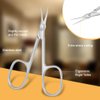 AOMIG Cuticle Scissors, Stainless Curved Blade Nail Scissors, Eyebrow Scissors for Women, Multi-purpose Small Manicure Scissors for Nail, Eyebrow, Eyelash, Nose Hair, Dry Skin