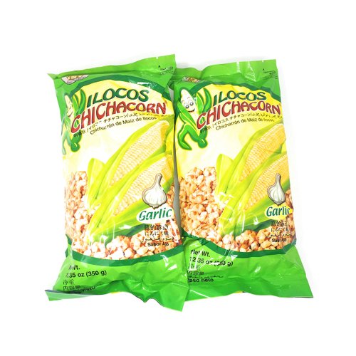 Ilocos Chichacorn Cornick Corn Nuts - Garlic Flavor, 12.35 oz (350g), 2 Pack