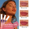 Pakivs 3 Pcs Peel Off Lip Stain Lip Tint Set,Long-Lasting Peel Off Matte Lip Gloss,Matte Liquid Lipstick Nude Lip Gloss Waterproof Lip Stain Non-stick Cup Peel Off Lipstick Lip Makeup for Women