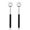 SQULIGT 2PCS Back Scratchers, Bear Claw Back Scratcher Extendable Metal Retractable Telescopic Handle for Itch Relief Men Women Kids in Travel Home Office