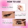 FADLASH 2-in-1 Lash Glue Liner and Remover Eyeliner Lash-Enhancing Eyelash Adhesive Eyeliner Waterproof Makeup Eyeliner Instead of Lash Glue Easy Touch-Up