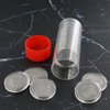 Red Capsule Tube & 20 Air-Tite H38 Direct Fit Coin Holders for Silver Dollars by OnFireGuy