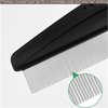 2 Pieces Stainless Steel Fine & Wide Tooth Comb, High Strength Teeth Hair Combs, Professional Dandruff Combs Grooming Tool