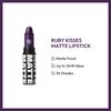 Ruby Kisses Lipstick, Matte Finish, Long-Lasting, Highly Pigmented, Smooth Apply, Full Coverage Lip Color Makeup (Heroin Purple)