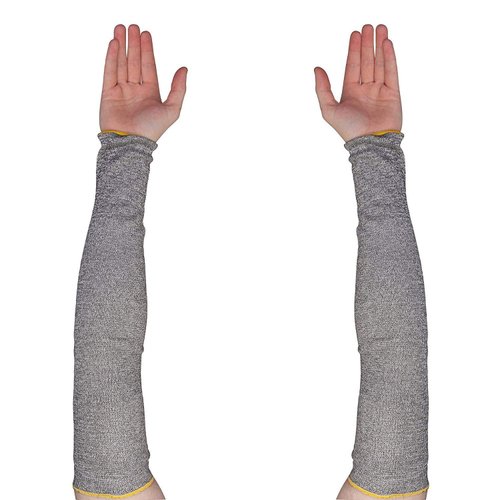 Cut Resistant Sleeves – Protective Arm Sleeves for Gardening Yardwork, Non-Slip Cooling Comfort 18” Length (1 Pair - Size Medium) KTAG Without Thumbhole