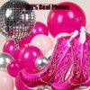 Cowgirl Balloons Arch Garland Kit For Last Rodeo Bachelorette Sash Supply Birthday Party Decorations,Hot Pink Rose Red Silver Cow Print Cowgirl Boot Disco Ball Balloon,Let’S Go Girl Banner Backdrop