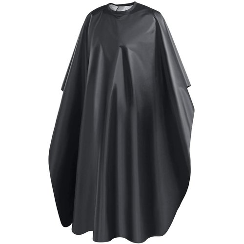 URAQT Barber Cape for Men Women, Barber Apron with Adjustable Velcro Closure Profesional Hair Cutting Cape Haircut Cape Barber Mat Supplies Accessories for Hair Treatment Coloring Styling (Black)