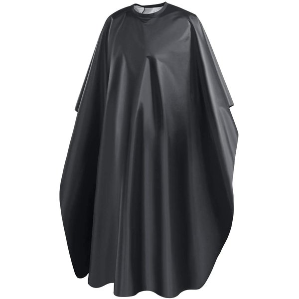 URAQT Barber Cape for Men Women, Barber Apron with Adjustable Velcro Closure Profesional Hair Cutting Cape Haircut Cape Barber Mat Supplies Accessories for Hair Treatment Coloring Styling (Black)