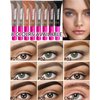 Brow Gel Kit-Espresso Thickening Tinted Eyebrow Mascara Gel & Clear Setting Brow Glue, Brow Lift Fast Sculpt, Long Lasting Eye Makeup for Women, Light Medium Dark Brown With Brow Tool-Set 07