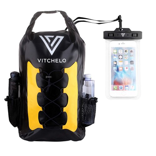 30L Waterproof Dry Bag Backpack with Phone Case, Gifts for Men and Women, Floating Dry Bag Lightweight Backpack for Hiking, Travel, Kayaking, Beaching, Swimming, Boating, Rafting, Camping and Fishing