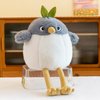 CURVETDA Cute Bird Stuffed Animal Plush Doll Toys,Adorable Companions, Soft Plushie Birthday Gifts for Kids Girls Boys (Grey,13 inch)