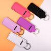 OKAMMY 5 Pcs Chapstick Keychain Lip Balm Holder - Portable Chapstick Holder Key Chain Lip Gloss Holder Keychain with Clip Gift for Women
