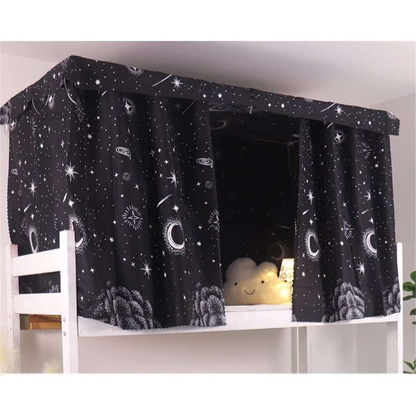 MioCloth Bunk Bed Curtains Dormitory Room Lightproof Decorative Roomate Privacy Cover Canopy Photo Background Decor Backdrop Blackout Curtain Star