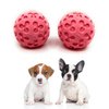 Small Ball Dog Toy - 100% Natural Rubber (Latex) - Soft Squeaky Dog Toy - Small Dogs Puppies - Indoor Play - Free from Harmful Chemicals - Small (2.35") - Set of 2 Pink
