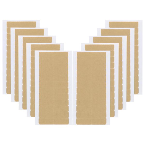 Ceoyiler 120 Pcs Hair Extension Tape, Double Sided Hair Extension Tape, Invisible Tape in Hair Extensions, No Residue Transparent Replacement Tape for Hair Extensions, 1.6 * 0.3inch per Piece