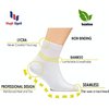 Hugh Ugoli Diabetic Socks for Men, Loose Ankle Socks Bamboo, Extra-Wide, Thin, Seamless Toe and Non-Binding Top, 4 Pairs, Black, Shoe Size: 11-13