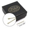 Dofash 100Pcs 3.5CM/1.38IN Mini Bobby Pins Blonde Hair Pins Long Bobby Pins Tiny Hair Pins with Gift Box for Women Girls Fine Hair (Bright Gold)