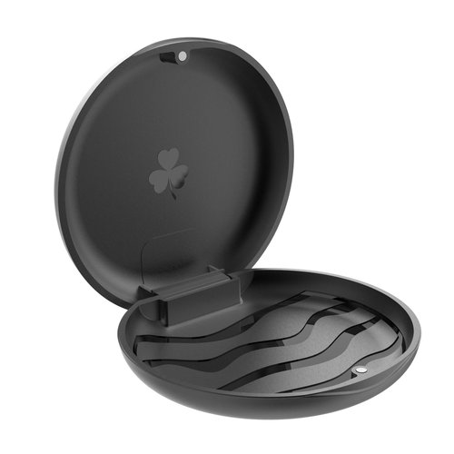 ZIZNBA Retainer Cases,Solid Orthodontic Retainer Case (Black)