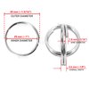 WICKED 316 Stainless Steel 2 5/8” Swivel Eye Trigger Snap Hook and Split Ring for Scuba - Set of 2 Each