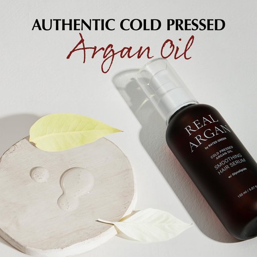 RATED GREEN Hair Serum-REAL ARGAN, 5.07 Fl. Oz, Frizz Control, Hair Treatment Oils for Dry Damaged Hair, Korean Hair Essence, Shiny Hair Serum, Paraben Free, Hair Softener