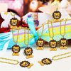 CiciBear 24 Pack Lion Necklace Party Favors with Mardi Gras Beads for Safari Jungle Animals Wild ONE Party Favors, Home Decorations, Festivals, Wedding, Birthday Celebrations