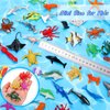 96 Pieces Ocean Sea Animals Toys Plastic Animal Toys Realistic Marine Animal Figurines Mini Animals Figures Bulk for School Educational Party Easter Eggs Stuffers Goody Bag Filler, Various Styles