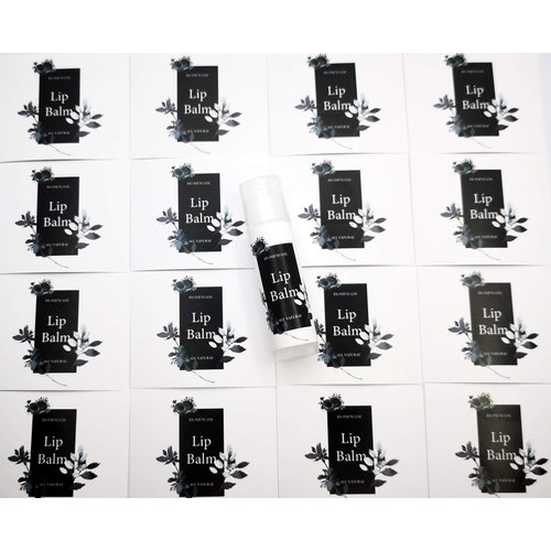 ZZYBIA Homemade Skincare Products Adhesive Labels Stickers for Lip Balm Container Tubes 20pcs (Simple Elegance)