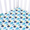 Pack and Play Sheets Fitted, 2 Pack Portable Playard Pack and Play Sheet, Ultra Soft Microfiber Mini Crib Sheets,Whale, Preshrunk