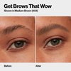 Revlon ColorStay Micro Eyebrow Pencil, Makeup Stocking Stuffers for Women, Built-In Spoolie Brush, Waterproof, Smudgeproof, 454 Medium Brown (Pack of 1)