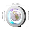 Levitation Floating Globe 4inch Rotating Magnetic Mysteriously Suspended In Air World Map Home Decoration Crafts Fashion Holiday Gifts (White)