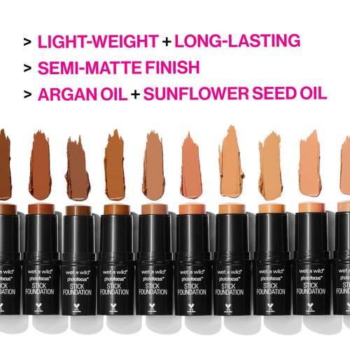 wet n wild Photo Focus Matte Foundation Stick Makeup, Soft Ivory | Vegan & Cruelty-Free
