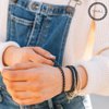 TELETIES - Small Spiral Hair Coils - Ponytail Holder Hair Ties for Women - Phone Cord Hair Ties - Strong Grip, No Rip, Water Resistant, No Crease - 3 pack - Jet Black