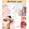 uadbau 6 Pcs 3ml Empty Cuticle Oil Pen with 4 Pcs Transfer Pipettes - Transparent Nail Oil Twist Pens with Brush Tip for Nail Oil, Eyelash Growth Liquid, Cosmetic Lip Gloss Container Applicators