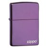 Zippo Lighter - Personalized Custom Message Engrave on Classic with Zippo Logo Windproof Lighter (Abyss 24747ZL)