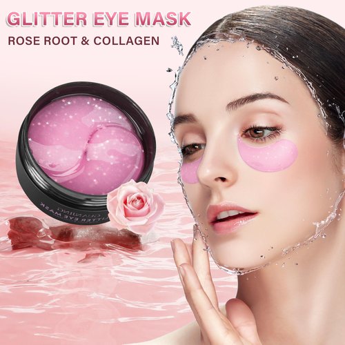 Aero Zen Caffeine Under Eye Masks for Dark Circles (60 Pairs),Puffiness and Eye Fatigue,Shimmering Eye Masks with Hyaluronic Acid Niacinamide, For Women and Men,Anti-Aging Eye Masks