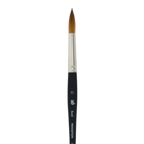 Princeton Elite Synthetic Kolinsky Sable Watercolor Brushes - Round - Size 12