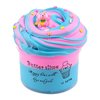 Cyan with Pink Butter Slime, 7oz. Scented Butter Slime Kit Birthday Party Favors, DIY Surprise Slime for Kids Boys Girls, Hugging Bear Charm, Great 6-12 Year Old Toys, Non Stick Super Soft Sludge Toy
