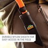 OUTDOOR EDGE SwingBlaze - Two Blades in One, Rotating Skinning and Gutting Fixed Blade Hunting Knife - Includes Nylon Sheath (Orange)