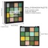 AMY'S DIARY Green Eyeshadow Palette Green Glitter Makeup,Forest Green Yellow 16 Colors Matte Glitter Eyeshadow Long Lasting Colorful Eye Shadow Plattet for Christmas Women Girls