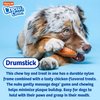 Hartz Chew ‘n Clean Chew Toy and Treat in One Chicken Flavored Drumstick Dog Toy, Extra Small