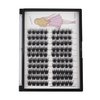 Bodermincer 100 Clusters/box Home Eyelash Extension Thick Segmented 3D Effect Glue Bonded Individual Eyelash Extension Eyelashes Bunches Professional Makeup False Eyelashes (10MM)